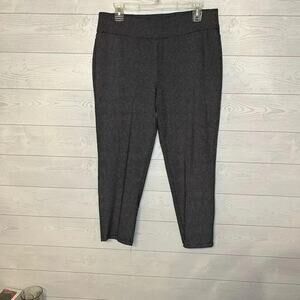 Cathy Daniels  black polka dot pull on ankle pants Size  Medium